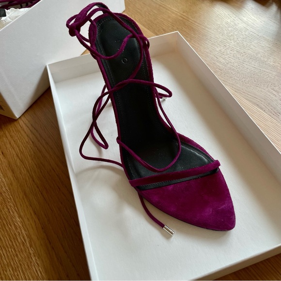 IRO Purple Suede Sandals - Picture 9 of 11